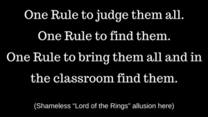 One Rule for Technology in Your Classroom