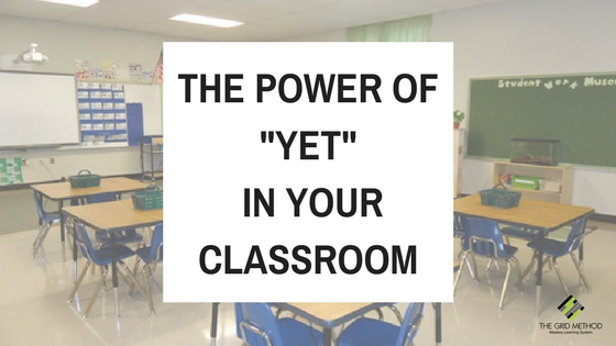 The Power of YET In Your Classroom