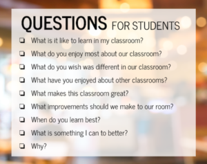 Ask your Students Questions