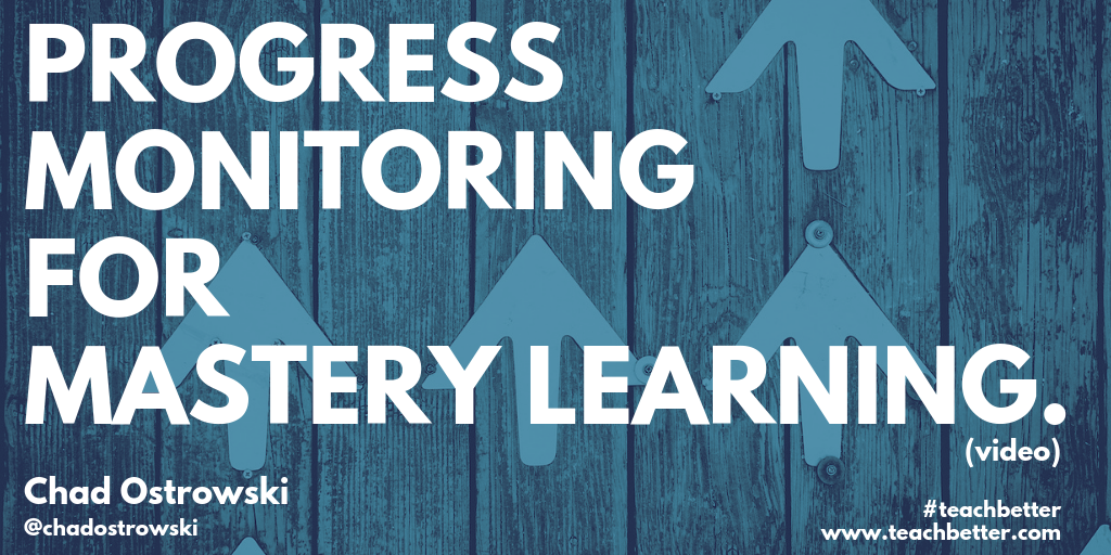 Watch video: Progress monitoring for mastery learning.