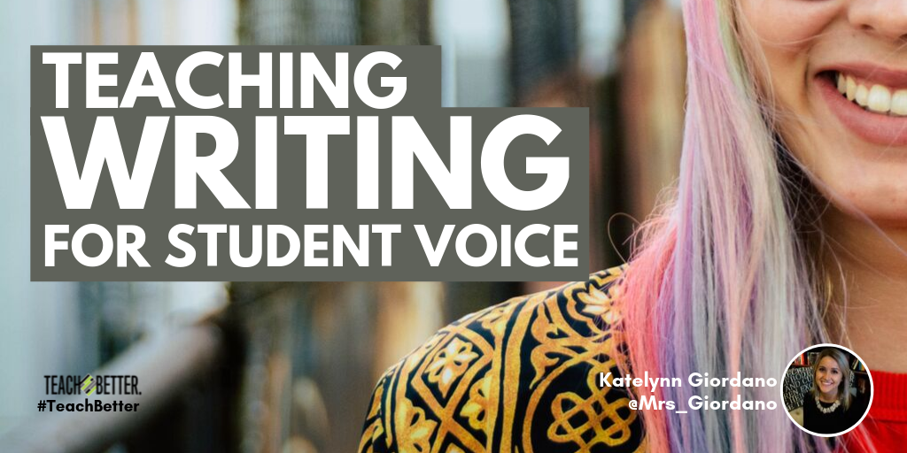 teaching writing voice