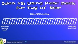 Tug of War Thinking Routine on Pear Deck