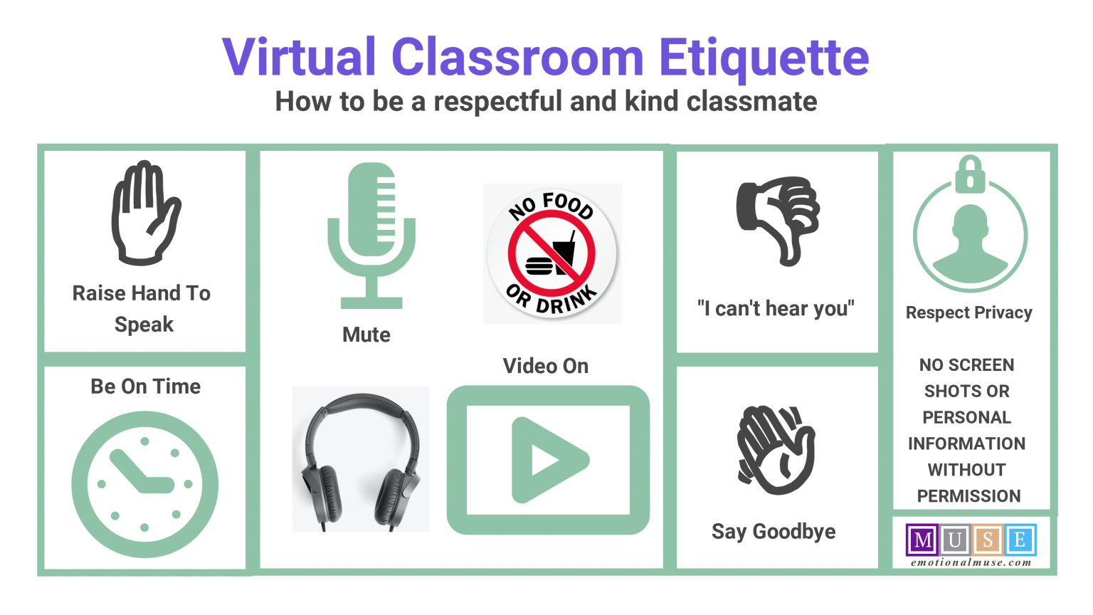 Virtual classroom etiquette (3) Teach Better