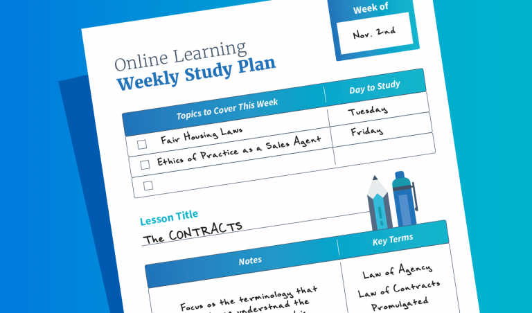 Download online-learning-weekly-study-planner-mock-up - Teach Better