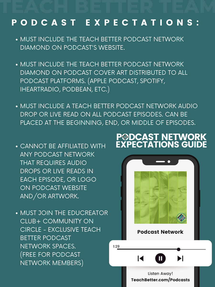 Teach Better Podcast Network Expectations